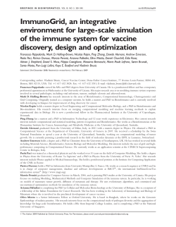 ImmunoGrid, an integrative environment for large