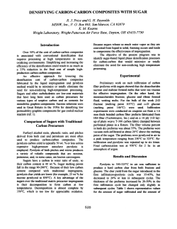 1997: Densifying carbon-carbon composites with sugar