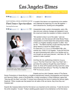 LA Times - Dance Doctor