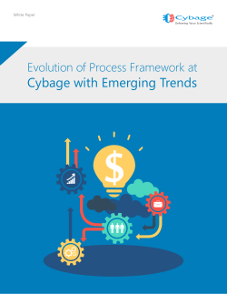 Evolution of Process Framework at Cybage with