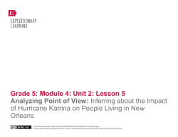 Grade 5: Module 4: Unit 2: Lesson 5 Analyzing Point of View