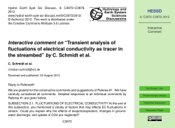 Interactive comment on &ldquo;Transient analysis of fluctuations of
