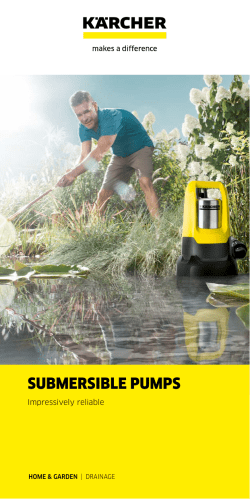 submersible pumps - kaercher