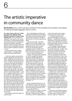 Ken Bartlett - Foundation for Community Dance