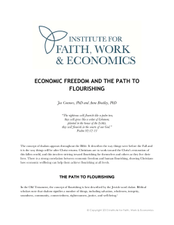 economic freedom and the path to flourishing
