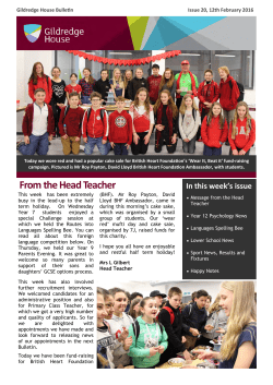 Issue 20 &ndash; 12th February 2016