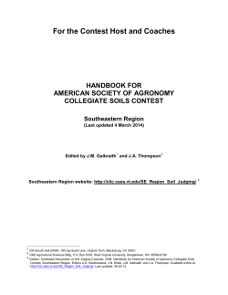 Handbook for Collegiate Soils Contest - NRCS