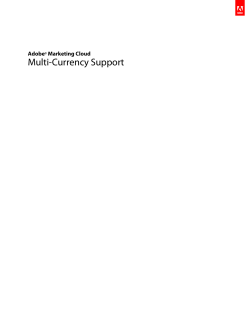 Multi-Currency Support - Adobe Marketing Cloud