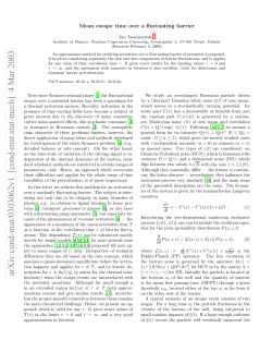 Mean escape time over a fluctuating barrier
