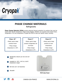 phase change materials