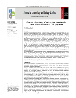 - Journal of Entomology and Zoology Studies