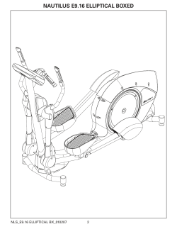 NAUTILUS E9.16 ELLIPTICAL BOXED
