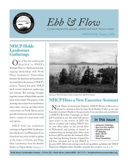 August 2005 - North Haven Conservation Partners