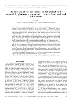 The diffusion of fuel cell vehicles and its impact on the