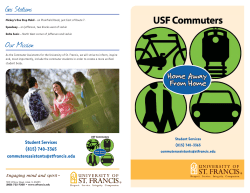 Commuter Brochure - University of St. Francis