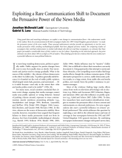 Exploiting a Rare Communication Shift to Document the Persuasive