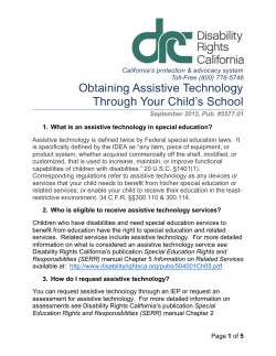 Obtaining Assistive Technology Through Your Child`s School