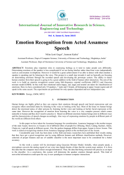 Emotion Recognition from Acted Assamese Speech