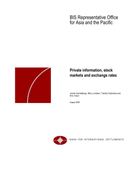 Private information, stock markets, and exchange rates