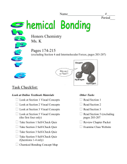 Honors Chemistry Ms. K Pages 174