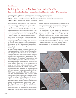 Fault Slip Rates on the Northern Death Valley Fault Zone