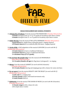 ROLES FOR ELEMENTARY SCHOOL STUDENTS 1