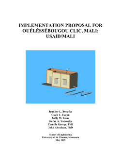 Implementation Proposal - University of St. Thomas