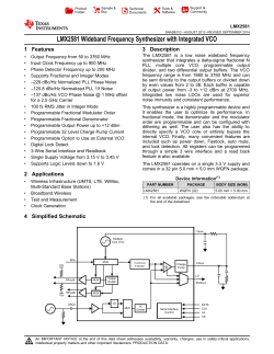 LMX2581 - Texas Instruments