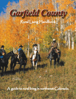 Rural Living Handbook - Mount Sopris Conservation District
