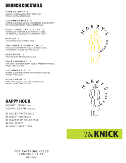 happy hour - Harry`s on Brady