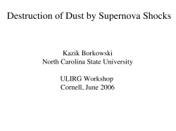 Destruction of Dust by Supernova Shocks