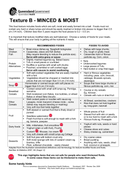Minced and Moist - Texture B