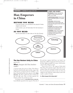 Han Emperors in China