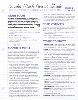 Eureka Math Parent Guide