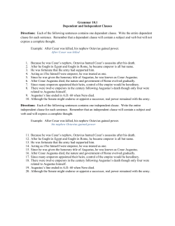 10.1 Dependent and Independent Clauses