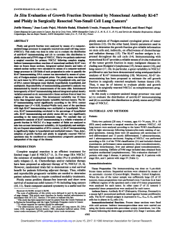 In Situ Evaluation of Growth Fraction Determined