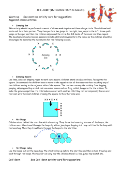 THE JUMP (INTRODUCTORY SESSION)