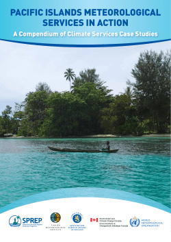 PACifiC iSlAndS MeteorologiCAl ServiCeS in ACtion