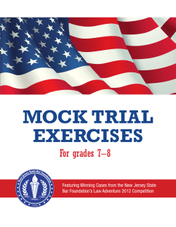 mock trial exercises