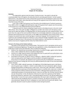 AP United States Government and Politics Summary Overview