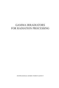 Gamma Irradiators For Radiation Processing