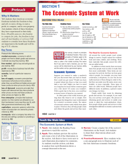 The Economic System at Work