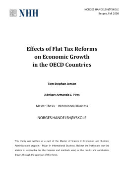 Effects of Flat Tax Reforms on Economic Growth in the OECD
