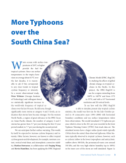 More Typhoons over the South China Sea?