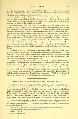 The Crucifixion of Dogs in Ancient Rome.