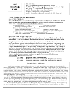 Lake Harbor Middle School`s Academic Fairs