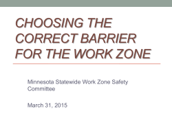 Choosing the Correct Barrier for the Work Zone