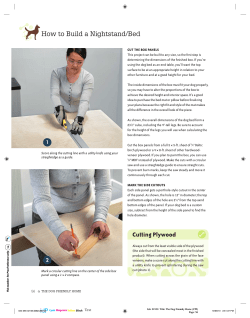 Cutting Plywood How to Build a Nightstand/Bed
