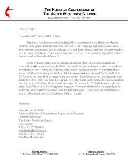 Hands-on Mission Project 2015 - Holston Conference of the United