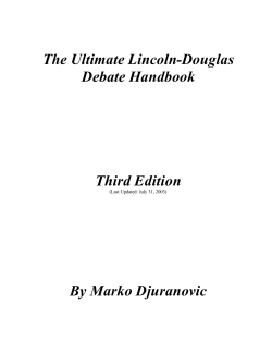 The Ultimate Lincoln-Douglas Debate Handbook